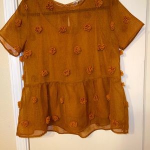 Eclectic Peplum Top.